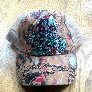 NEW ED HARDY VINTAGE FISH HAT